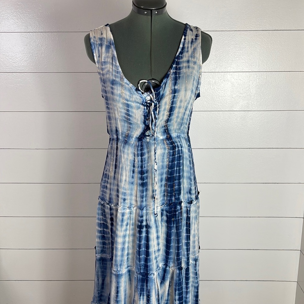 Whispers Tie Dye Boho Maxi Dress Size S